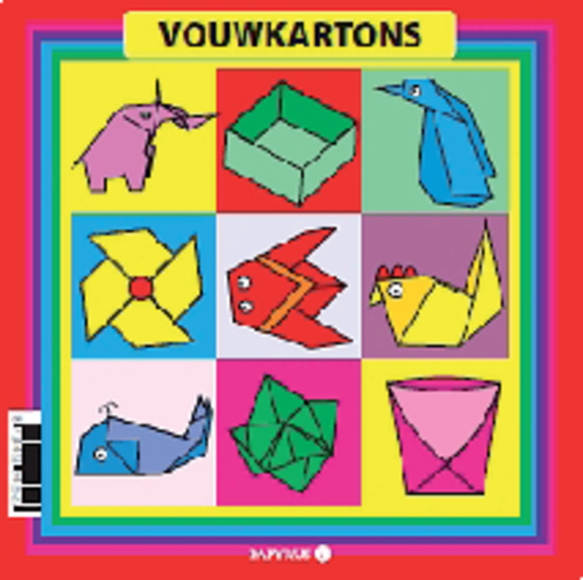 Vouwkartons vierkant 12x12cm 105gram assorti 40 vel