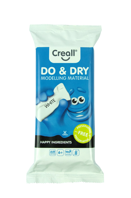Pâte à modeler Do & Dry Airdrying blanc 500g