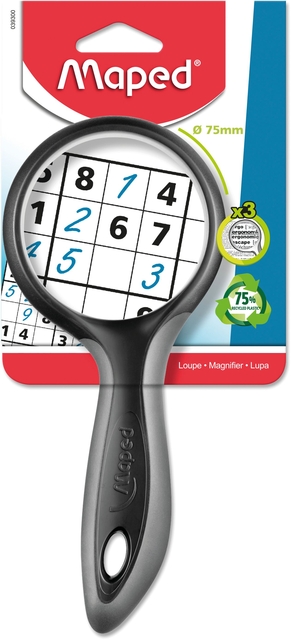 Loupe Maped Ergologic grossissement 3x 75mm blister