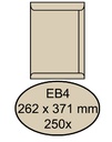 Enveloppe Quantore EB4 262x371mm gommée kraft crème 250 pièces