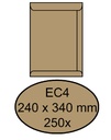 Envelop Quantore akte EC4 240x340mm bruinkraft 250 stuks