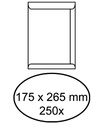 Envelop akte IEZZY 175x265mm zelfklevend 100gr wit 250 stuks
