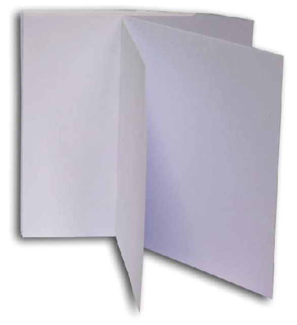 Carte double Papyrus Envelpack Design carré 130x130mm blanc 894466 10 pièces