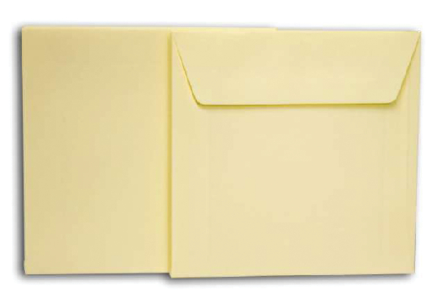 Carte double + enveloppe Papyrus Envelpack Design 894446 carré 140x140mm blanc 5 pièces