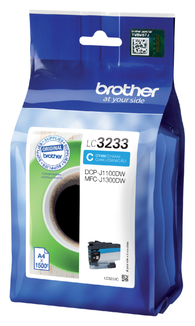 Cartouche d''encre Brother LC-3233C bleu