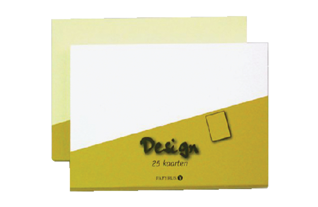 Dubbele kaart Papyrus Envelpack Design A6 105x148mm ivoor 894450 15 stuks