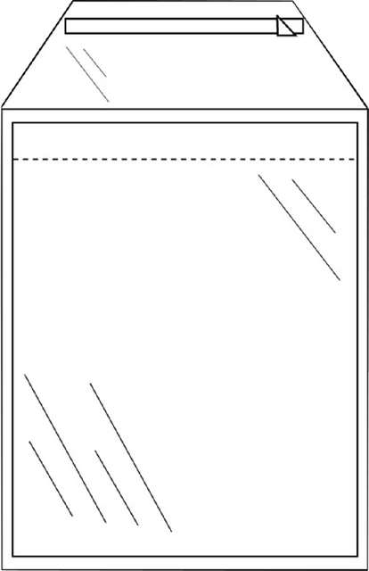 Enveloppe CleverPack B4 245x350mm autocollante transparent 50 pièces