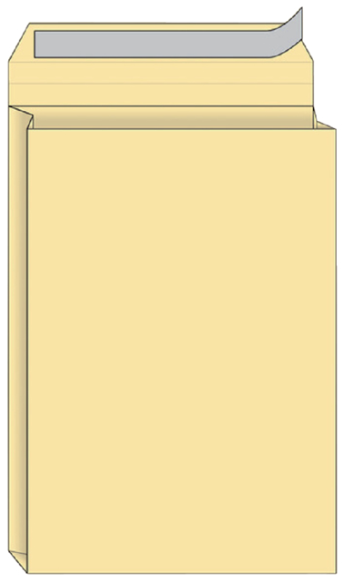 Envelop Quantore monsterzak 229x324x38mm zelfklevend creme 125 stuks