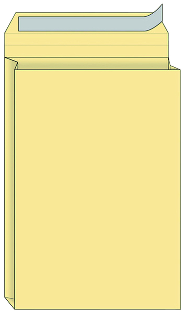 Envelop Quantore monsterzak 262x371x38mm zelfklevend creme 125 stuks