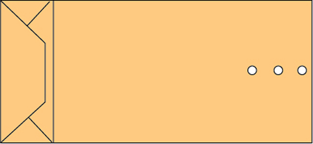 Envelop Quantore monsterzak 100x245x40mm bruin 250 stuks