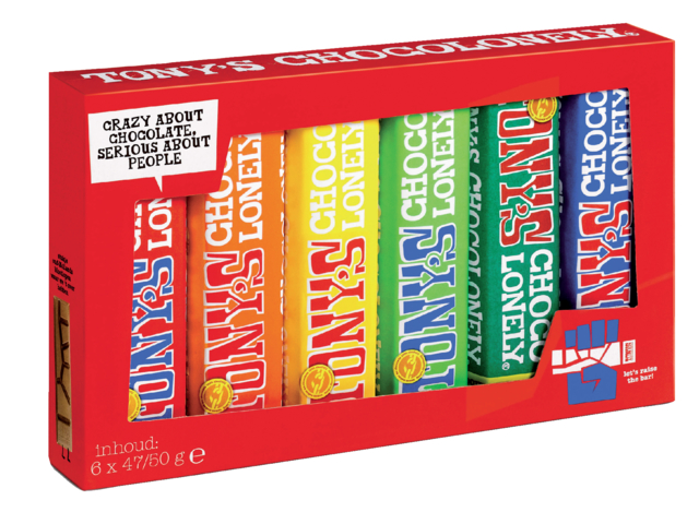 Chocolade Tony''s Chocolonely Proeverijtje  6 repen à 47/50gr