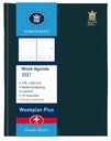 Agenda 2027 Ryam Weekplan Plus Mercury grand caractère 7 jours/2 pages noir