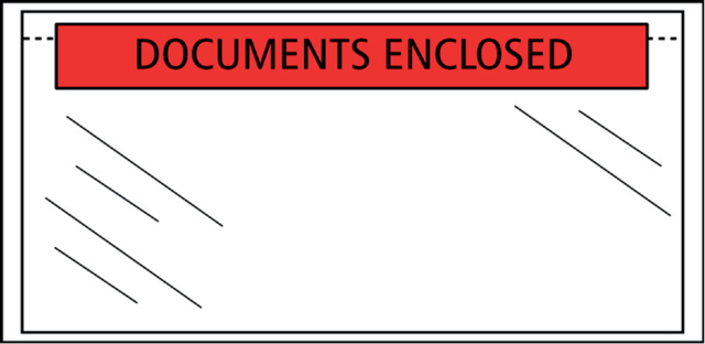 Enveloppe note d’envoi Quantore autocollante imprimé 225x122mm 1000 pièces