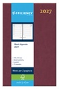 Agenda 2027 Ryam Efficiency Baladek 7dagen/2pagina's bordeaux