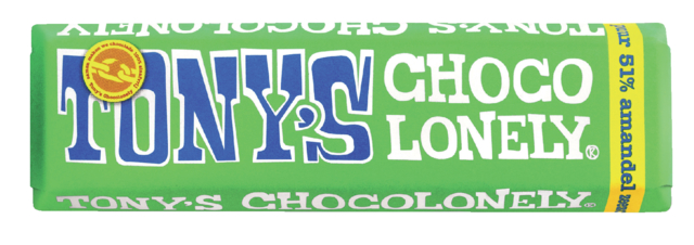 Barre chocolatée Tony''s Chocolonely amande au sel marin 47g