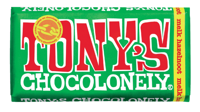 Chocolat Tony's Chocolonely tablette lait noisettes tablette 180g