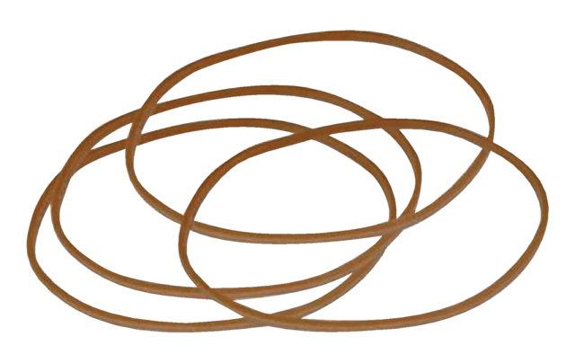 Elastique Standard 22 Rubber Bands 100x1,5mm 50g brun 130 pièces