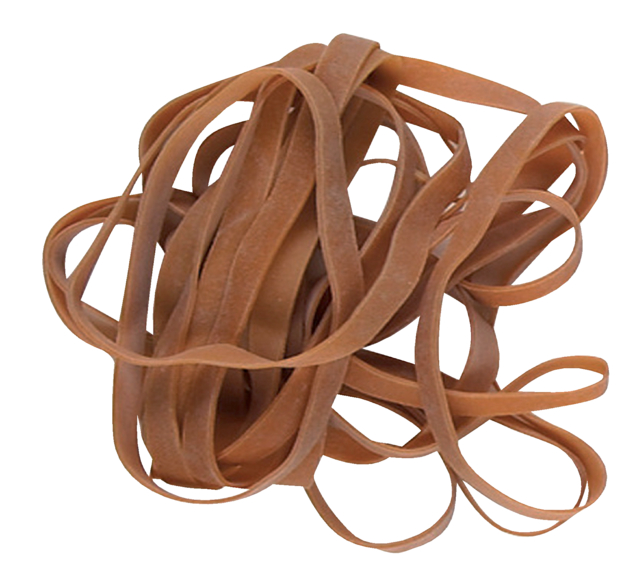 Elastique Standard 68 Rubber Bands 140x5mm 50g brun 28 pièces