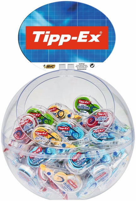 Correctietape Tipp-Ex mini pocket mouse 5mmx6m display à 30 +10 gratis