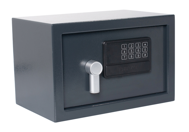 Coffre-fort Pavo 310x200x200mm électronique gris foncé