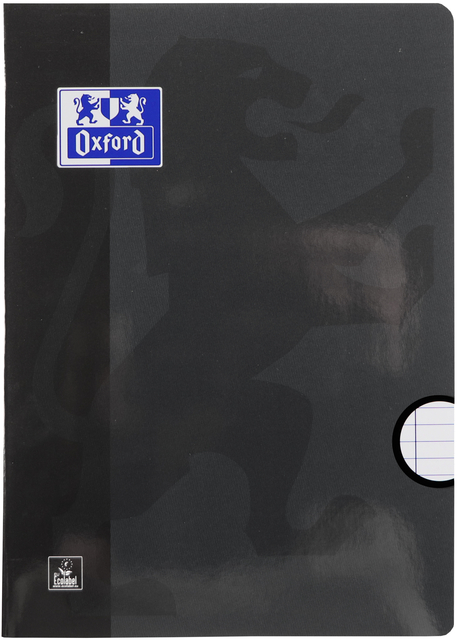 Cahier Oxford School A4 ligné 72 pages 80g noir