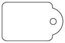 Label Apli karton nr 395 45x65mm wit 400 stuks