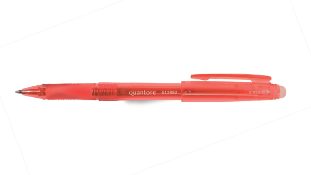 Stylo gel Quantore effaçable 0,7mm rouge