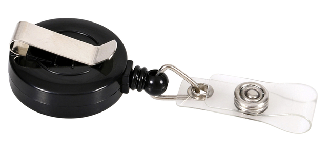 Enrouleur Europel avec lanière noir 10 pièces