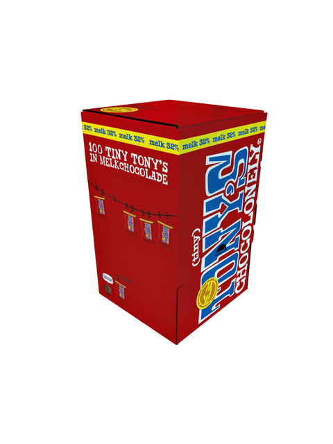 Chocolat Tony's Chocolonely Tiny lait boîte 100 pièces