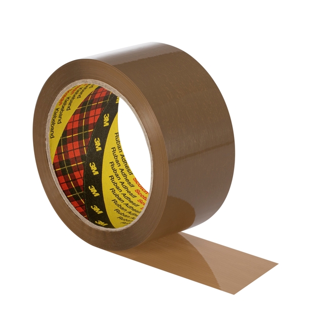Ruban d'emballage Scotch 371 66mx50mm PP brun 6 rouleaux
