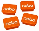 Magneet Nobo 22mm oranje 4 stuks