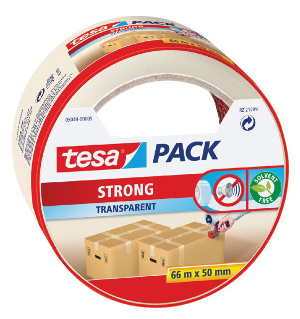 Ruban d'emballage tesapack® Strong 66mx50mm transparent