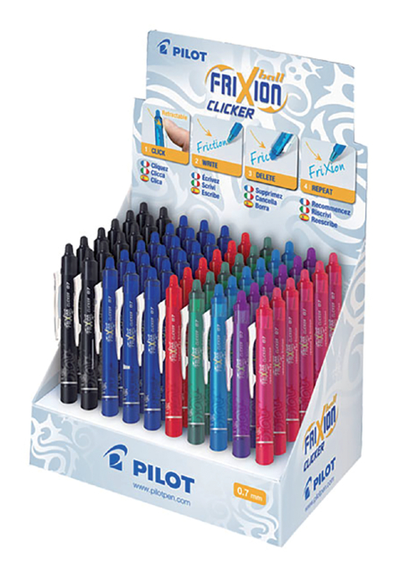 Roller PILOT FriXion Clicker Medium assorti