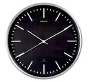 Wandklok MAUL Fly RC Ø305x45mm aluminium frame zwart incl. batterij