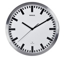 Horloge murale MAULpilot RC Ø305x45mm aluminium/blanc avec pile