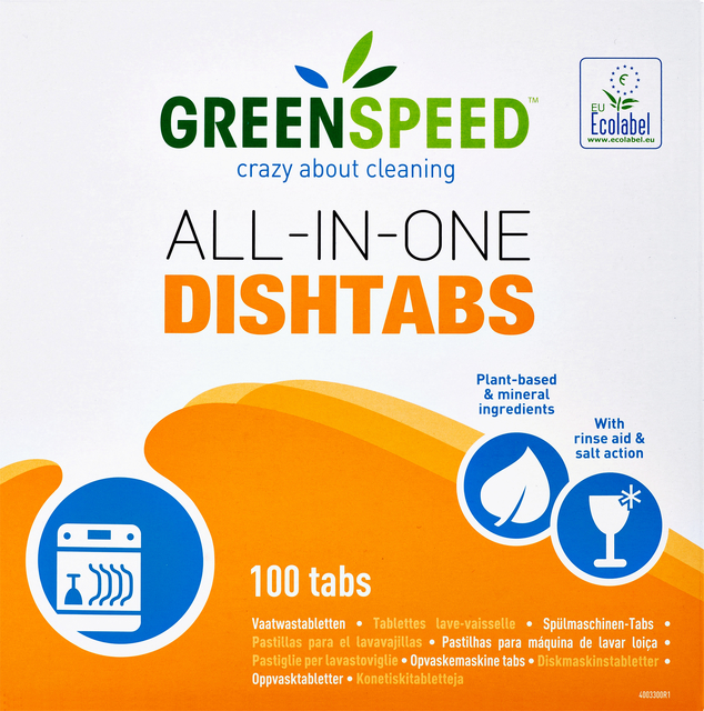 Vaatwastabletten Greenspeed All In One 100 stuks