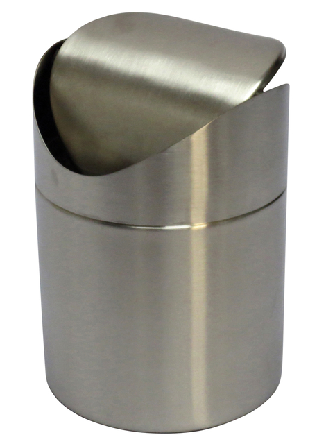 Afvalbak Vepa Bins tafelmodel met swingdeksel 1,5 liter