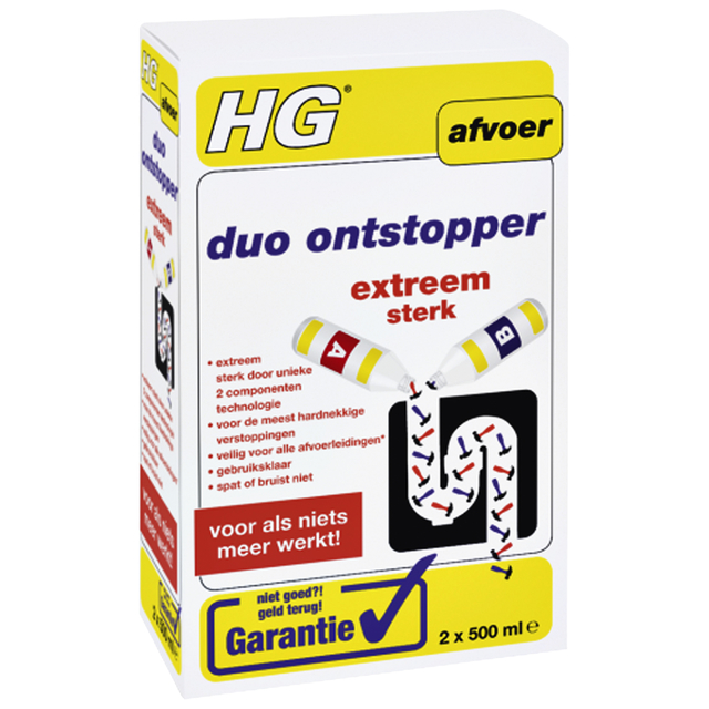 Afvoerontstopper HG keuken Duo 2x500ml