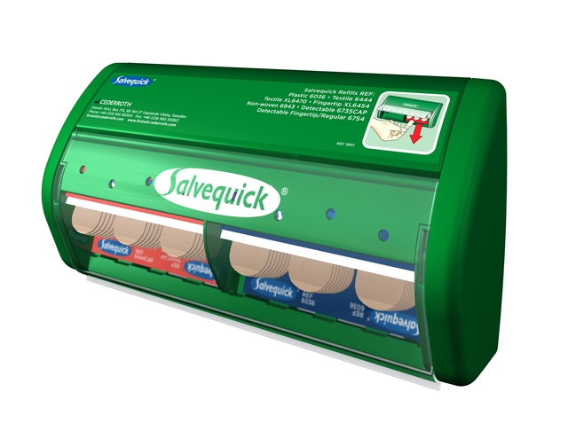 Distributeur de pansements Salvequick avec contenu