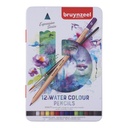 Crayon aquarelle Bruynzeel Expression boîte métal 12 couleurs