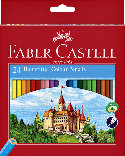 Kleurpotloden Faber-Castell assorti set à 24 stuks