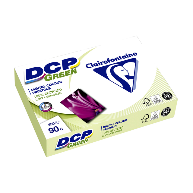 Laserpapier Clairefontaine DCP Green A4 90gr wit 500 vel