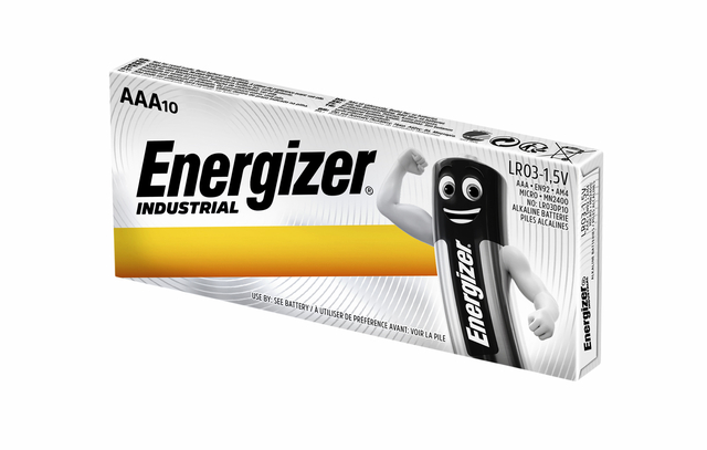 Pile Energizer Industrial AAA alcaline boîte 10 pièces