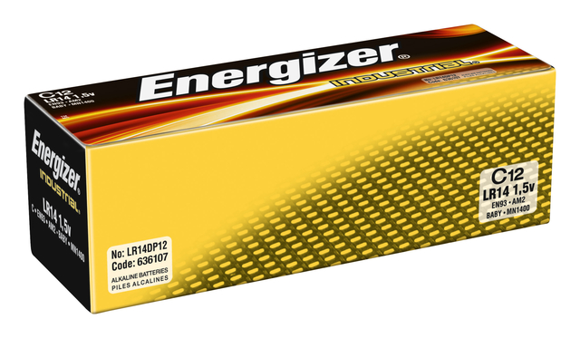 Pile Energizer Industrial C alcaline boîte 12 pièces