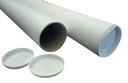 Verzendkoker CleverPack A3 330x29.5mm met doppen wit pak à 5 stuks