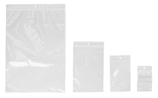 Sachet d’emballage IEZZY grip refermable 80x120mm 50mu 25 pièces