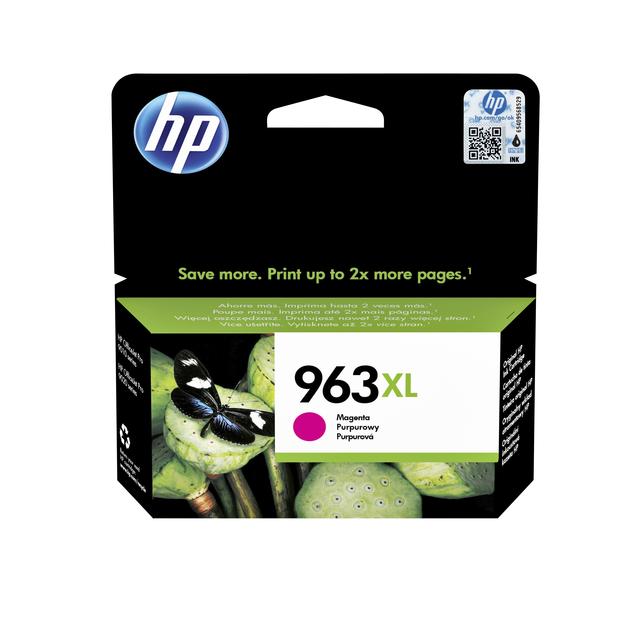 Inktcartridge HP 3JA28AE 963XL rood