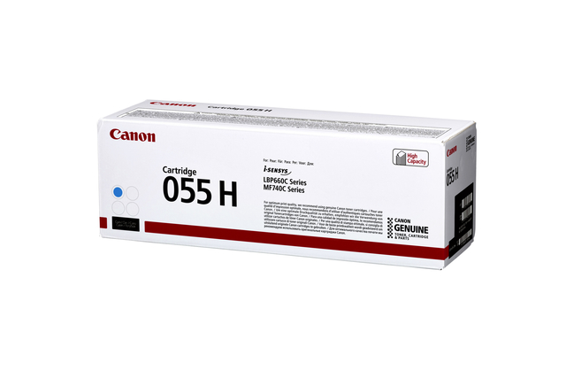 Cartouche toner Canon 055H bleu