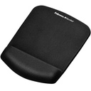 Tapis souris avec repose-poignet Fellowes Plush Touch noir