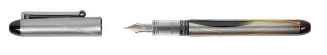 Stylo plume Pilot V-pen Medium argent noir